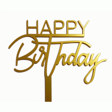 Toper happy birthday A zlato