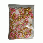 Dekorativni mix roze-zlatni 50g