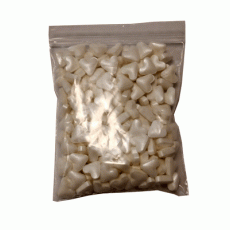 Dekorativne perle 40g srca bela