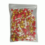 Dekorativni mix crveno-zlatni 50g