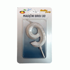 Magična 3D srebro -9- rustik